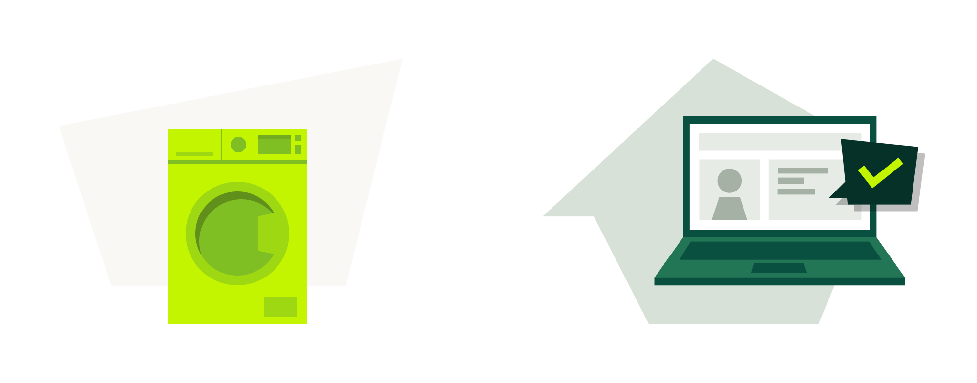 Examples on how to present an graphic element with a subtle bakground.